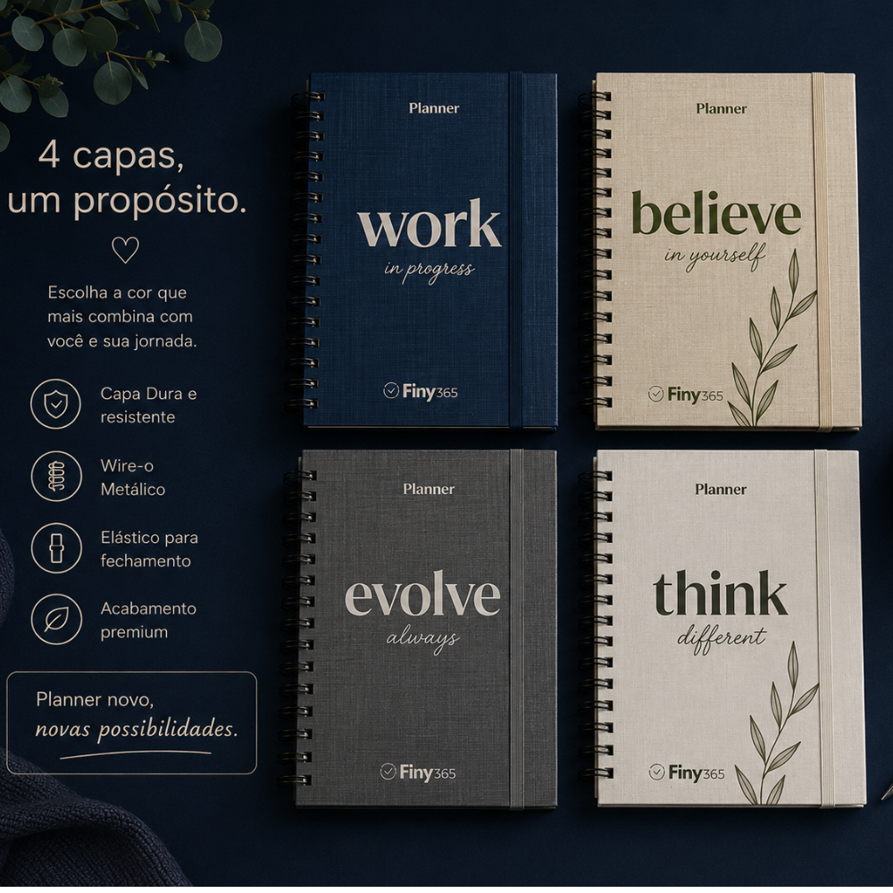4 capas, um propósito — planner Finy365